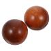 Sosoport 2 piece of health ball handball handball massage gauer Hand massage device Ball wooden tools deep tissue massage balls red wooden ball ornaments creative balls muscle stretch balls 1