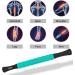 Premium Muscle Roller Stick for Athletes - Relieve Sore Muscles & Tension | Black/Blue Massage Roller for Legs Arms & Back - Buy Online on GoSupps.com