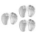 FRCOLOR 9 Pairs Forefoot Slipper Pad Heel Grip Liner Front Palms Pads Toe Protectors for Flip-Flops Sandals Toe Protectors Transparent Heels High Heel Liner Insert Insoles Cushion Gel Shoe