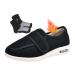 Extra Wide Fit Shoes for Swollen Feet Womens Women's Winter Soft Wool Keep Warm Adjustable Non-Slip Diabetic Shoes Comfortable House Indoor Outdoor Shoes for Elderly Feet 10.5 Black