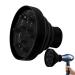 Huaxingda Hair Dryer Vent Hood | Foldable Silicone Blow Dryer Attachment Heat Resistant | Hair Styling Supplies Multifunctional Soft Hair Dryer Accessories for Home Salon black