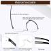 Cojwis 4er-Pack Frameworkless Reading Glasses - Anti-Blue Light Lightweight TR90 Glasses for Men & Women (1.50x) - Convenient & Stylish Black Reading Aid - Buy Online on GoSupps.com