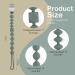Sage Cream White Silicone Pacifier Clip Holder Set - 2 Pack | Soft & Flexible Binky Clips for Boys & Girls - Baby Newborn Essentials, Birthday Christmas Shower Gift - Buy Online on GoSupps.com