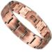 Men's bracelet made of copper adjustable pure copper with magnets pain relief in arthritis and carpal tunnel syndrome migraine tennis arm (type 1) type 1 All magnets