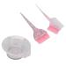 3 Piece Hair Dyeing Kit - Brushes Tinting Comb & Mixing Bowl for Home Salon - Pink | Professional Hair Styling Tools - Buy Online on GoSupps.com