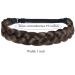 TOECWEGR Braid Headband 3 Strands Synthetic Hair Classic Wig Hair Hoop - Chunky Elastic Hairpiece for Ladies - Buy Online on GoSupps.com