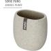 WENKO Puro Natur Toothbrush Cup - Stylish Beige Toothbrush Holder for Toothbrush & Toothpaste 9.4 x 9.4 x 6.5 cm | International Shipping Available - Buy Online on GoSupps.com