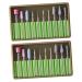 FOMIYES 2 Sets Para U as Nail Molding Gel Nails Gel Diamond Nail Bit Nail Art Supplies Nail Drill Bit Brush Nail Drill Bits Nail Drill Tool Head Grinding Head Nail File 5x1cmx2pcs Greenx2pcs