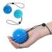 Hand balls for exercise and physical therapy (2 Pack) - Adjustable Wrist Strap to Prevent Falling - for Kids, Elderly and Adults - 2 resistance levels stress relief ball Relieve Wrist & Thumb Pain