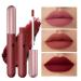Allbestaye 6 Colors Velvet Matte Lipstick Set | Waterproof Long Lasting Nude Tones & Pink Shimmer Lip Gloss - Buy Online on GoSupps.com
