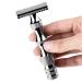 Anbbas Black Aluminum Alloy Safety Razor - Double Edge Shaving for Men & Women | Anti-Skid Handle & 10 Replacement Blades - Buy Online on GoSupps.com
