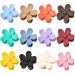 6 Pcs Flower Claw Clips Flower Hair Clips for Women Girls Thick Hair Matte Big Hair Claw Clips Non Slip Strong Hold Hair Catch Clamps Barrettes Headwear Accessories for Thin Hair (12Pcs Multicolor-A)