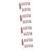 HOMSFOU 48 Pcs Artificial Red Berry Stem Xmas Winter Twig Red Berry Branch Red Berry Decor Red Berry Stems Artificial Branches Flower Arrangement Decorations Small Fruit Christmas Pvc