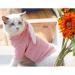 ANIAC Pet Hoodie with Bunny Ears | X-Small Pink Cat Rabbit Outfit | Cute Sweatshirt for Spring/Autumn | Knitted Sweater for Puppy/Kitty - Buy Online on GoSupps.com