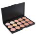 Phantomsky 15 Color Cream Concealer Palette - Professional Camouflage & Contouring Kit #2 for Daily Use - International Shipping Available - Buy Online on GoSupps.com
