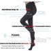 Compression Support Leggings 34-46mmHg for Women - Varicose Veins Relief, Firm Graduated Hose Pants - X-Large Black - Buy Online on GoSupps.com