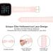 Wewatri Lace Bands 6 Pack for Fitbit Versa Smart Watch - Soft Silicone Sport Strap Replacement for Women (5.6 - 7.1 Wrist) - Buy Online on GoSupps.com