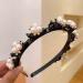 Yheakne Vintage Pearl Headband Hairbands Rhinestone Pearl Bridal Hair Hoop White Faux Pearl Hair Bands Hairpiece Crystal Pearl Wedding Hair Accessories for Women and Girls - Buy Online on GoSupps.com