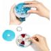 Buy Kafeiya Portable 7 Day Pill Box - Rotating Vitamin & Medicine Organizer - Blue | International Shipping - Buy Online on GoSupps.com