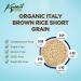 Koalakoi Organic Rice - Short Grain Brown Rice (400g-4.5kg) | From Italy (400g) - Buy Online on GoSupps.com
