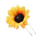 Bridal Wedding Sunflower Hair Pins Clips - 10Pcs Yellow Set for Bridesmaids & Proms - Buy Online on GoSupps.com