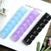 2 PCS Small Weekly Pill Organizer - Pocket Daily Pill Case for Vitamins Supplements & Fish Oil - 7 Days Black Planner - Buy Online on GoSupps.com