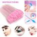50 PCS Disposable Eyelash Brushes Mascara Wands - Crystal Pink | Makeup Applicator Tool Kit - Buy Online on GoSupps.com