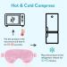 Gamufw Cooling Eye Mask Hot Cold Therapy Gel Eye Mask for Puffy Eye Migraine Relief Headache Dark Circles Dry Eyes Swollen Eyes Sinus Pain (Pink) - Buy Online on GoSupps.com