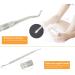 Anself Toenail Ingrowing Cleaner Double-ended Ingrown Toenails Lifter File Podiatry Stainless Steel Nail Care Chiropody Tool Silver - Buy Online on GoSupps.com