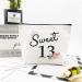 Sweet Thirteen Gifts for Teen Girls - 13th Birthday Ideas, Makeup Bag for Best Friend or Daughter - Buy Online on GoSupps.com