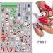 10 Sheets Christmas Nail Art Stickers Decals Self-Adhesive Kids Cute Bule White Pine Tree Reindeer Nail Supplies Nail Art Design Decoration Accessories - Buy Online on GoSupps.com