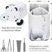 ZCCZ White Marble Toothbrush Holder - Elegant Bathroom Organizer for Electric Brushes & Makeup - No Removable Tray - Buy Online on GoSupps.com