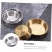 LIFKOME Vinegar Dish 4 Pcs Dish Round Ketchup Stainless Steel Metal Portion Cups 7X7X2CMx2pcs Silverx2pcs - Buy Online on GoSupps.com