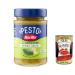 Italian Gourmet E.R. Barilla Pesto alla Genovese Senza Aglio 3-pack of gluten-free pasta sauces 190g Our classic with 100% Italian basil and no garlic + gourmet Italian polpa 400g