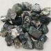 100g Bulk Natural Raw Moss Agate Rough Stone Quartz Crystals Rock Reiki Aquarium Home Room Decoration - (Color: Moss Agate Size: 100g Bulk (4-6pcs))