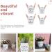 Homoyoyo 8 Pcs Tin Bucket Metal Flower Bucket The Office Desk Decor Galvanized Metal Vase French Country Pitcher Desk Waste Basket Metal Tin Plating Iron Flower Arrangement 13X12cmx2pcs Assorted Colorx2pcs - Buy Online on GoSupps.com