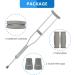 AHIER Replacement Crutch Pads - 6 Piece Set for Walking Arm Crutches - Hand Grips and Feet Caps - Grey - Buy Online on GoSupps.com