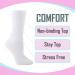 Diabetic Socks 6 Pairs, White Crew Socks for Men & Women, Loose Fit Non-Binding, Made in USA - Medium - Buy Online on GoSupps.com