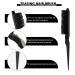 19 Piece Teasing Brush Set with Edge Brush, Rat Tail Comb, and Duckbill Hair Clips - Nylon Hair Teasing Comb for Home and Salon Hair Styling (Black) - Buy Online on GoSupps.com
