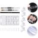 Housoutil 1 Set Nail Extension Manicure Gel Nail Molds Diy Nail Tips Quick Building Nail Tool Nail Builder False Nail Molds Nail Art Tools Nail Set French Plastic White - Buy Online on GoSupps.com