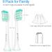 Senyum Replacement Toothbrush Heads for Philips Sonicare - 8 Pack White | Compatible with Sonic Care Snap-On | Electric Toothbrush Heads Refill - Buy Online on GoSupps.com