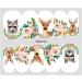 Decoration Summer Butterfly-shape Leaf Sliders Leaves Nail Sticker Rose Transfer Decal Flower Nail Water Stickers(WG2117) - Buy Online on GoSupps.com