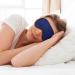 Navy Blue Print Sleep Masks - Comfortable & Super Soft Eye Mask with Adjustable Strap | Lightweight Travel & Home Use - Buy Online on GoSupps.com