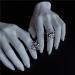 Holibanna Mens Spider Stud Earrings - Gothic Costumes Jewelry for Women - Stainless Steel Ear Clip - Buy Online on GoSupps.com