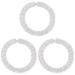 Healeved acupressure ring set - 3 pieces of massage rings for fingers acupressure ring stress ring massage rings for stress reduction and funding of blood circulation - finger massage or toe massage