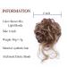 ZERAL Curly Messy Bun Hair Piece in Brown Mix Light Brown# for Women with Elastic Hair Bands - Buy Online on GoSupps.com