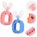 Minkissy 4-Piece U-Shaped Toothbrush Set for Kids | 360 Silicone Training Toothbrush | Full Mouth Design | International Shipping Available - Buy Online on GoSupps.com