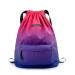 XMRSOY Gym Drawstring Backpack Water Resistant String Bag Nylon Cinch Sport Bag Sackpack 2