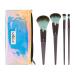 MODA Royal & Langnickel Full Size Ice Cream 5pc Full Face Makeup Brush Kit with Pouch Includes Powder Complexion Angle Blender and Detail Brushes Mint Chocolate