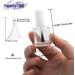 Agidea 6PCS 10ML Empty Clear Glass Nail Polish Bottles with Brush and Mixing Beads - Refillable Fingernail Polish Containers with Funnel and White Caps - 0.35 OZ - Buy Online on GoSupps.com